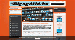 Desktop Screenshot of algagatlo.hu